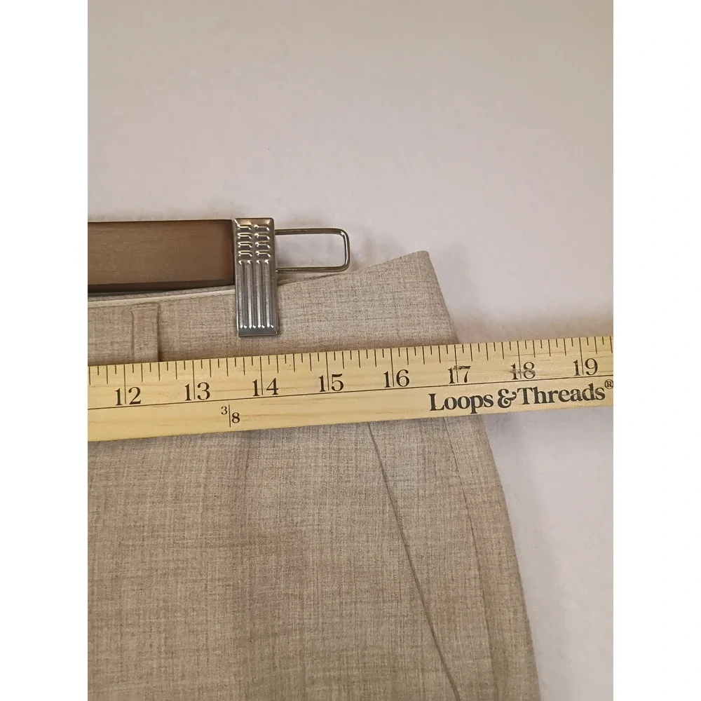 Business Casual Banana Republic Women 8 Beige Martin Fit Straight Leg Trousers